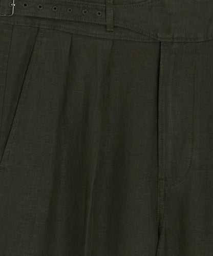 Todd Snyder Linen Gurkha Trouser in Snyder Olive Snyder Olive