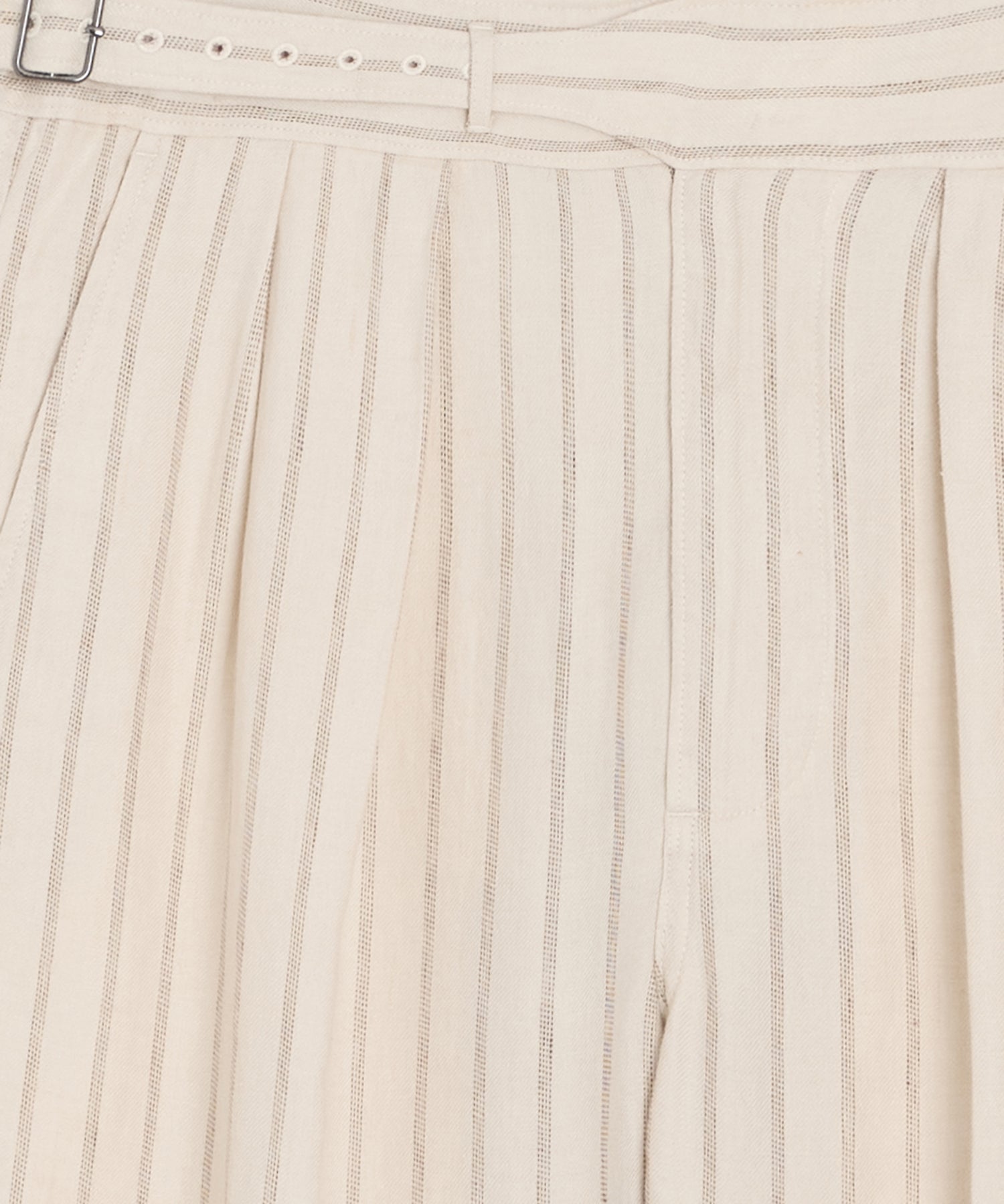 Todd Snyder Linen Gurkha Trouser in Cream Stripe Cream