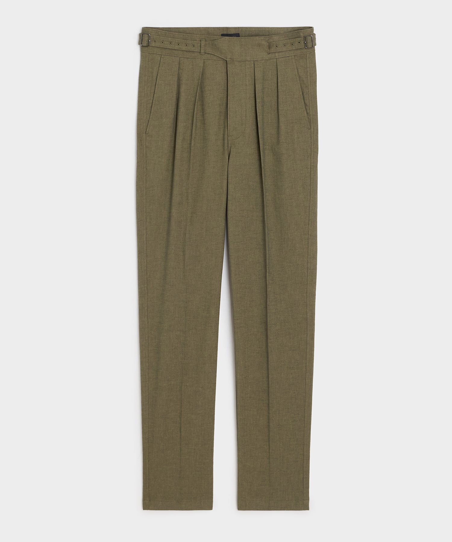 Todd Snyder Italian Heathered Cotton Gurkha Trouser in Green Green