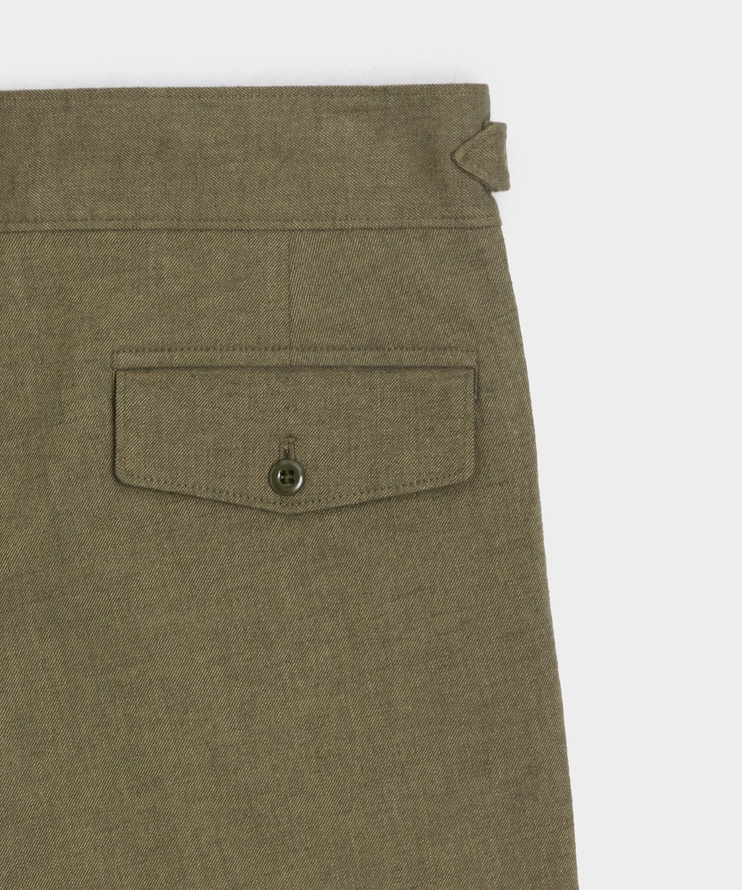 Todd Snyder Italian Heathered Cotton Gurkha Trouser in Green Green