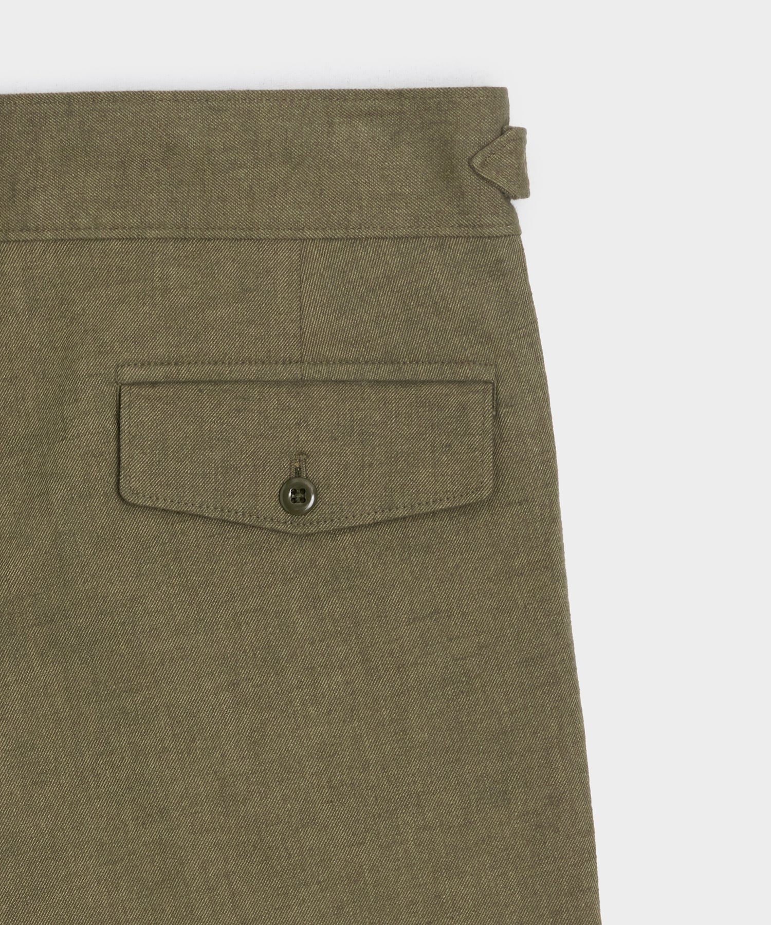 Todd Snyder Italian Heathered Cotton Gurkha Trouser in Green Green