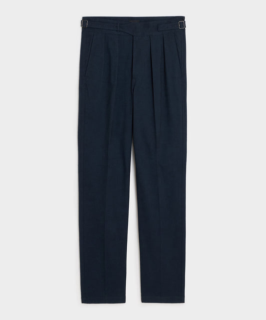 Todd Snyder Italian Heathered Cotton Gurkha Trouser in Navy Navy