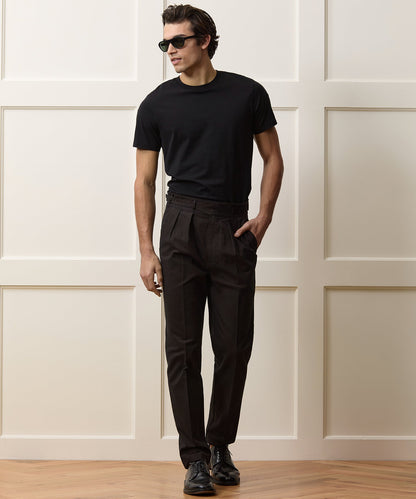 Todd Snyder Italian Heathered Cotton Gurkha Trouser in Brown Brown