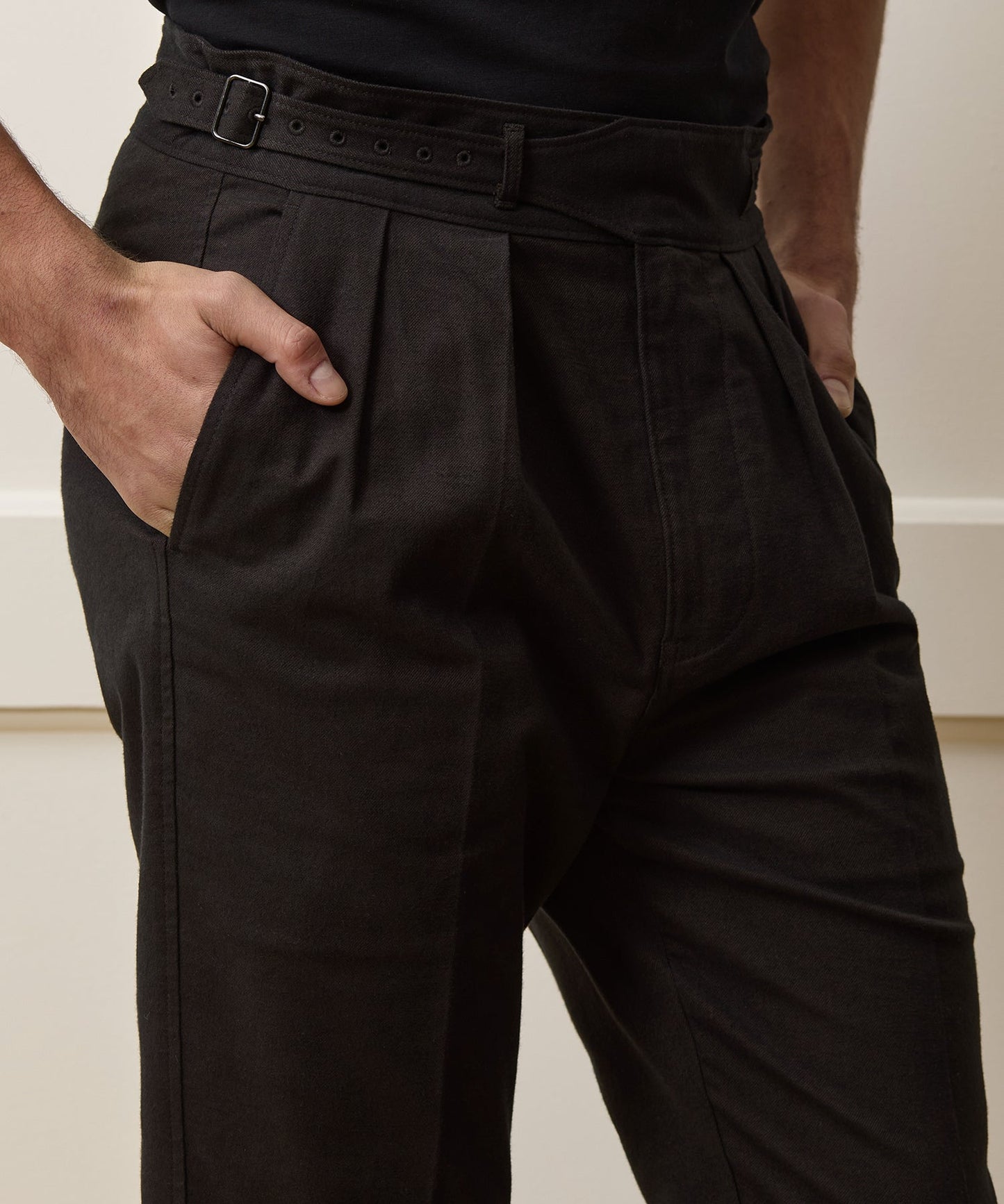 Todd Snyder Italian Heathered Cotton Gurkha Trouser in Brown Brown