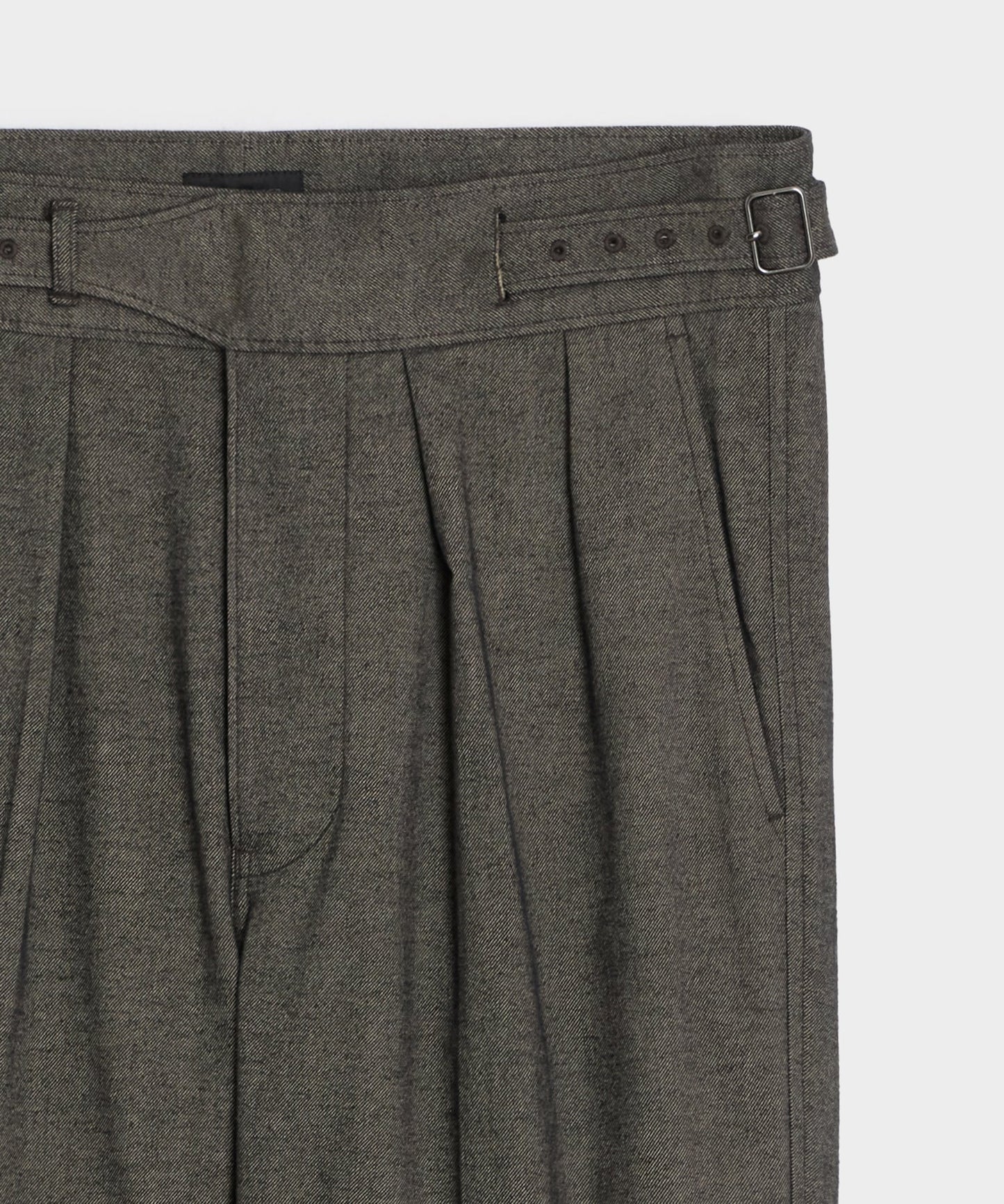Todd Snyder Italian Heathered Cotton Gurkha Trouser in Charcoal Charcoal