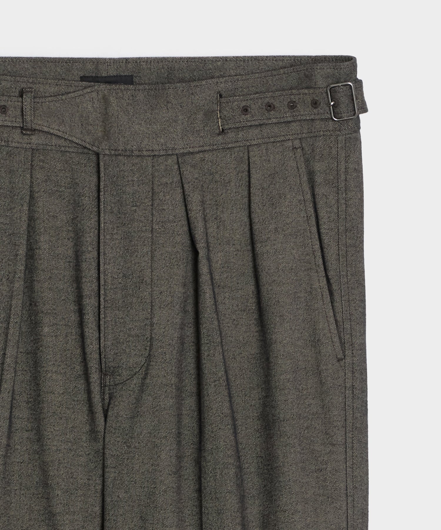 Todd Snyder Italian Heathered Cotton Gurkha Trouser in Charcoal Charcoal