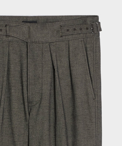 Todd Snyder Italian Heathered Cotton Gurkha Trouser in Charcoal Charcoal