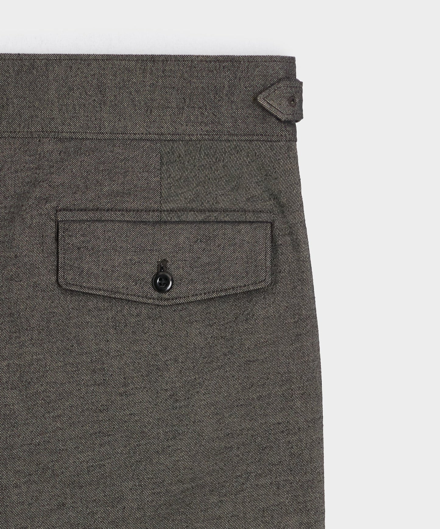Todd Snyder Italian Heathered Cotton Gurkha Trouser in Charcoal Charcoal