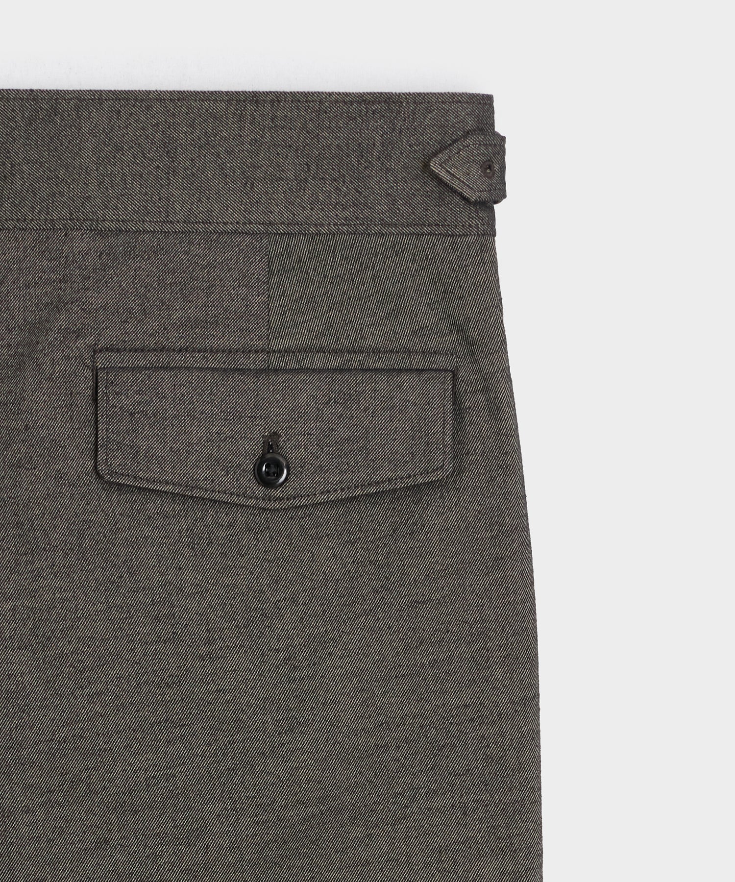 Todd Snyder Italian Heathered Cotton Gurkha Trouser in Charcoal Charcoal