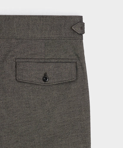 Todd Snyder Italian Heathered Cotton Gurkha Trouser in Charcoal Charcoal