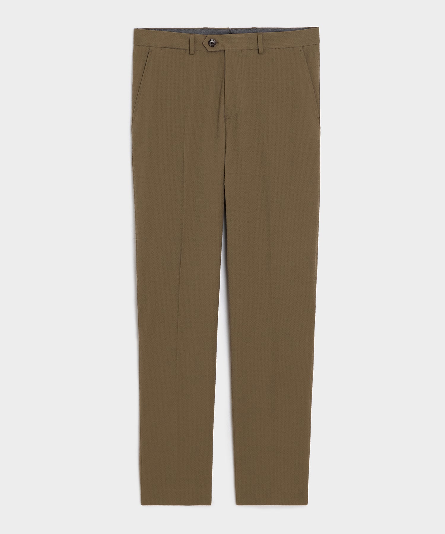 Todd Snyder Italian Seersucker Sutton Trouser in Tan Tan
