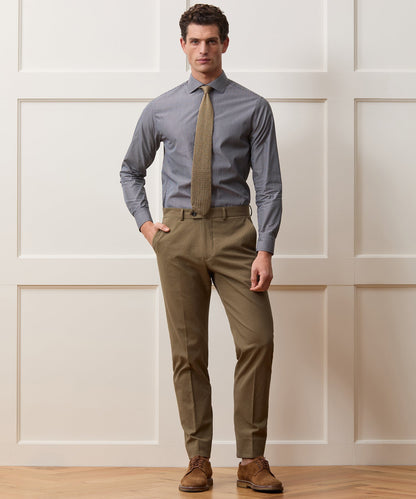 Todd Snyder Italian Seersucker Sutton Trouser in Tan Tan