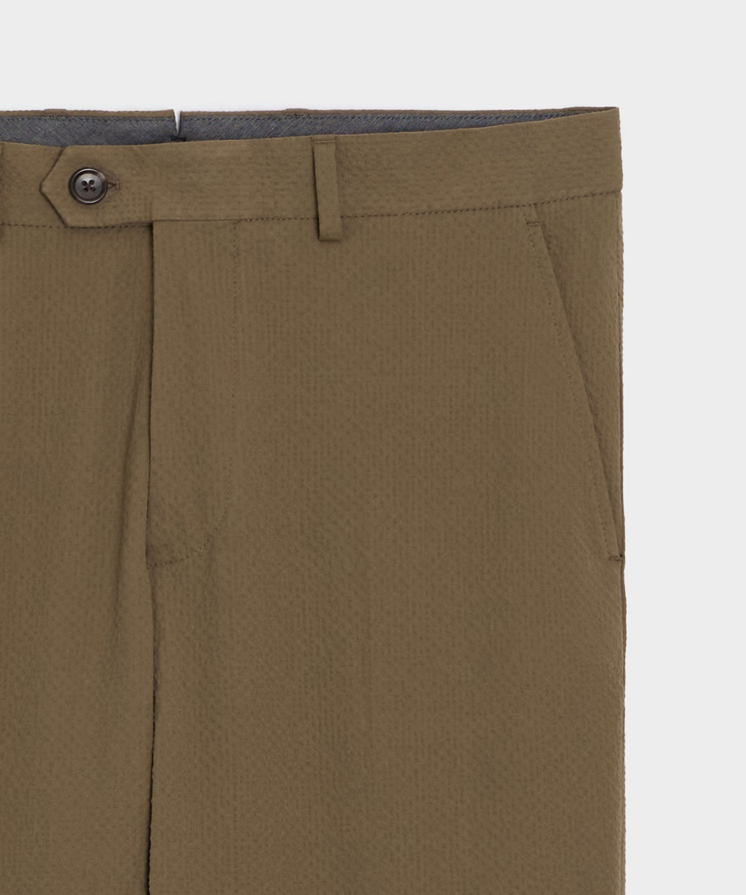 Todd Snyder Italian Seersucker Sutton Trouser in Tan Tan