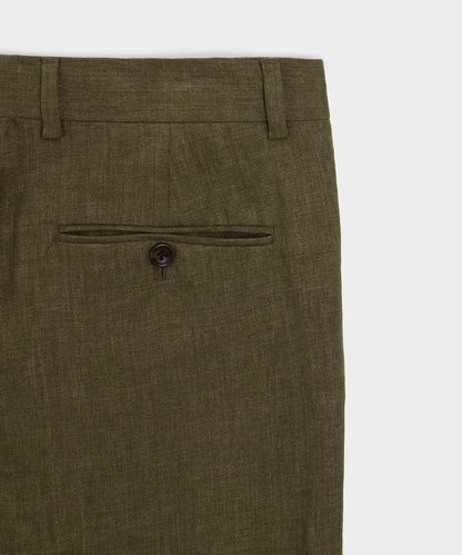 Todd Snyder Italian Linen Madison Trouser in Olive Olive