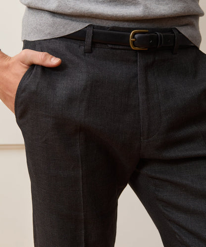 Todd Snyder Italian Cotton-Linen Sutton Trouser in Charcoal Charcoal