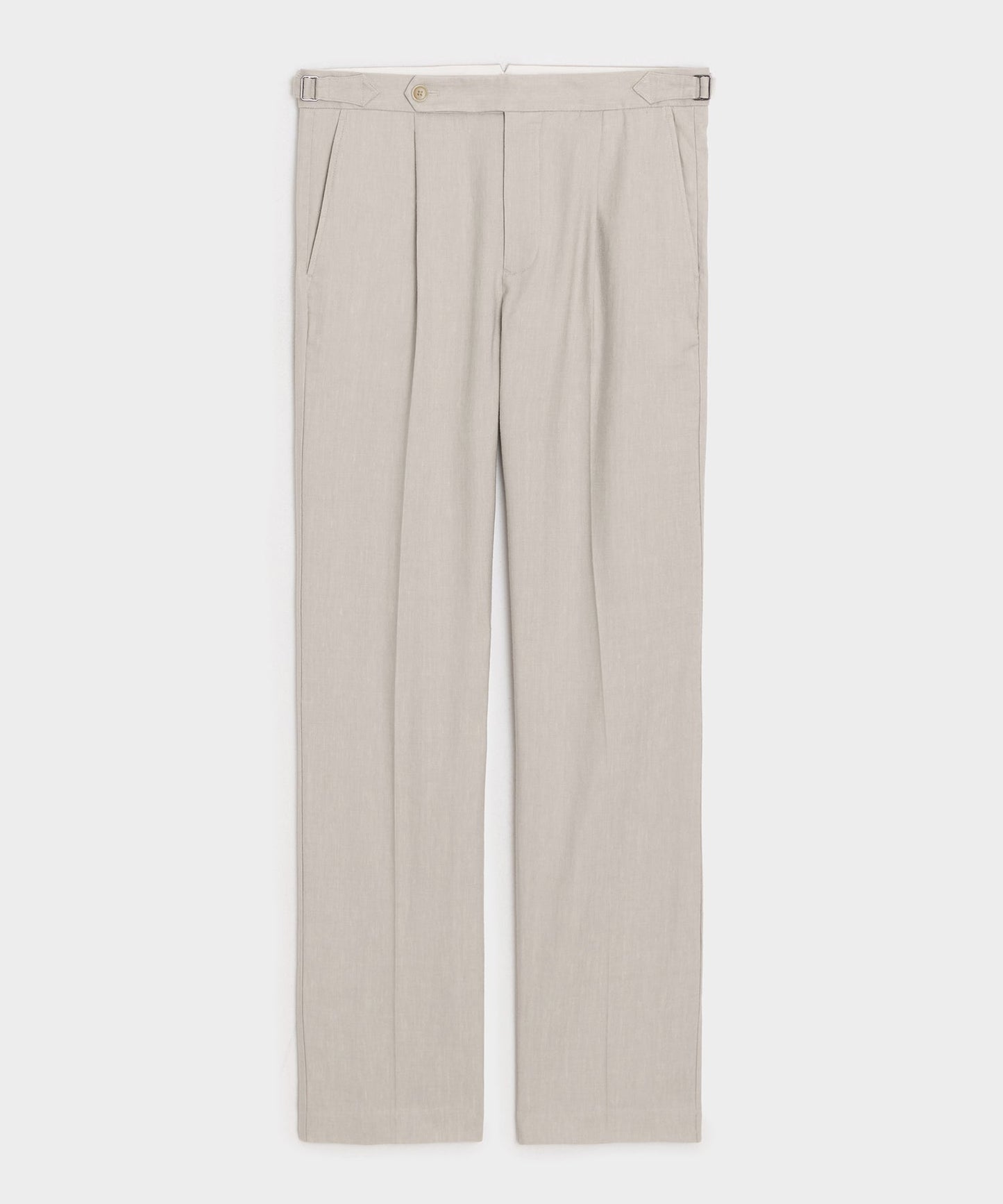 Todd Snyder Linen Side Tab Trouser in Stone Stone