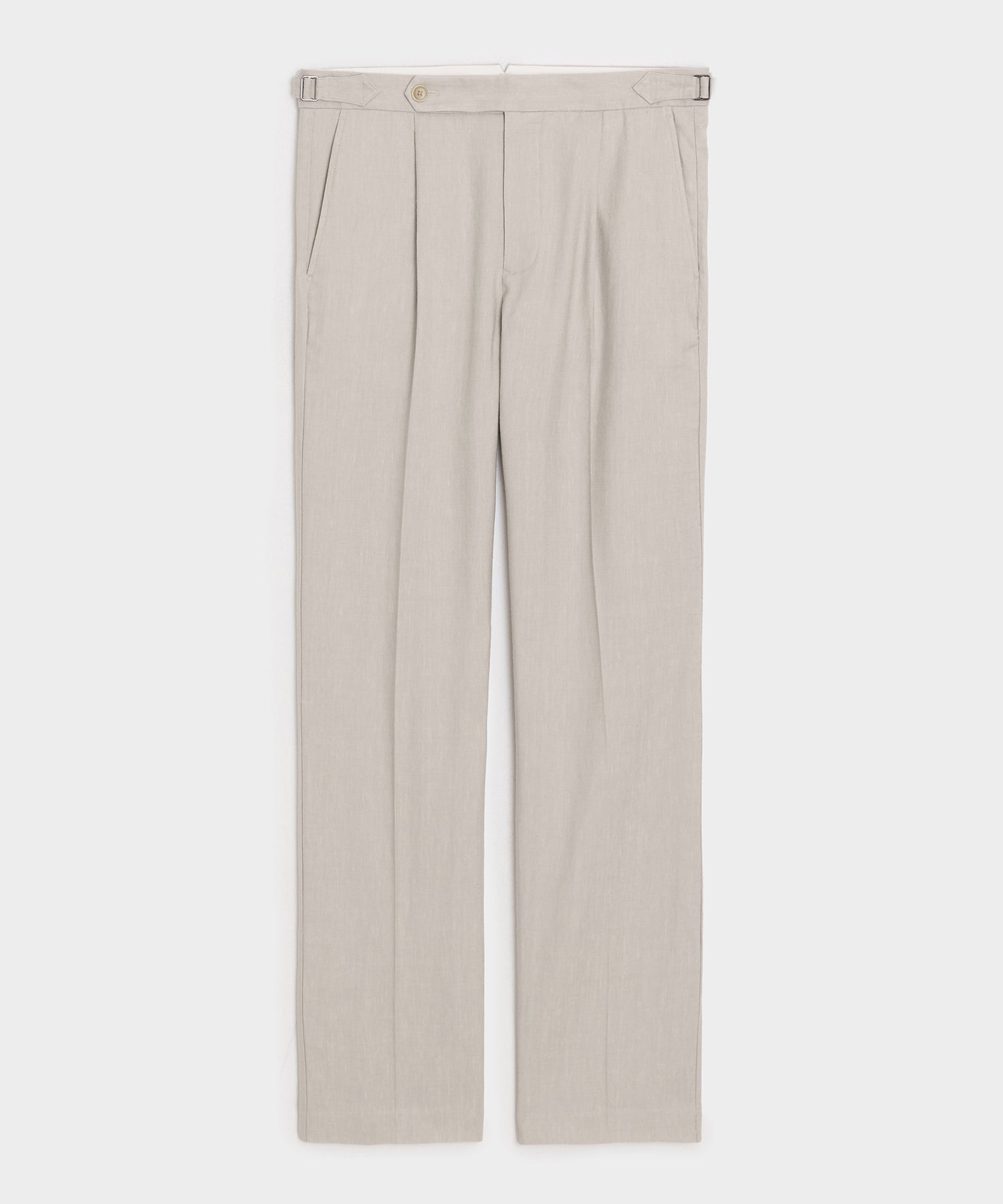 Todd Snyder Linen Side Tab Trouser in Stone Stone