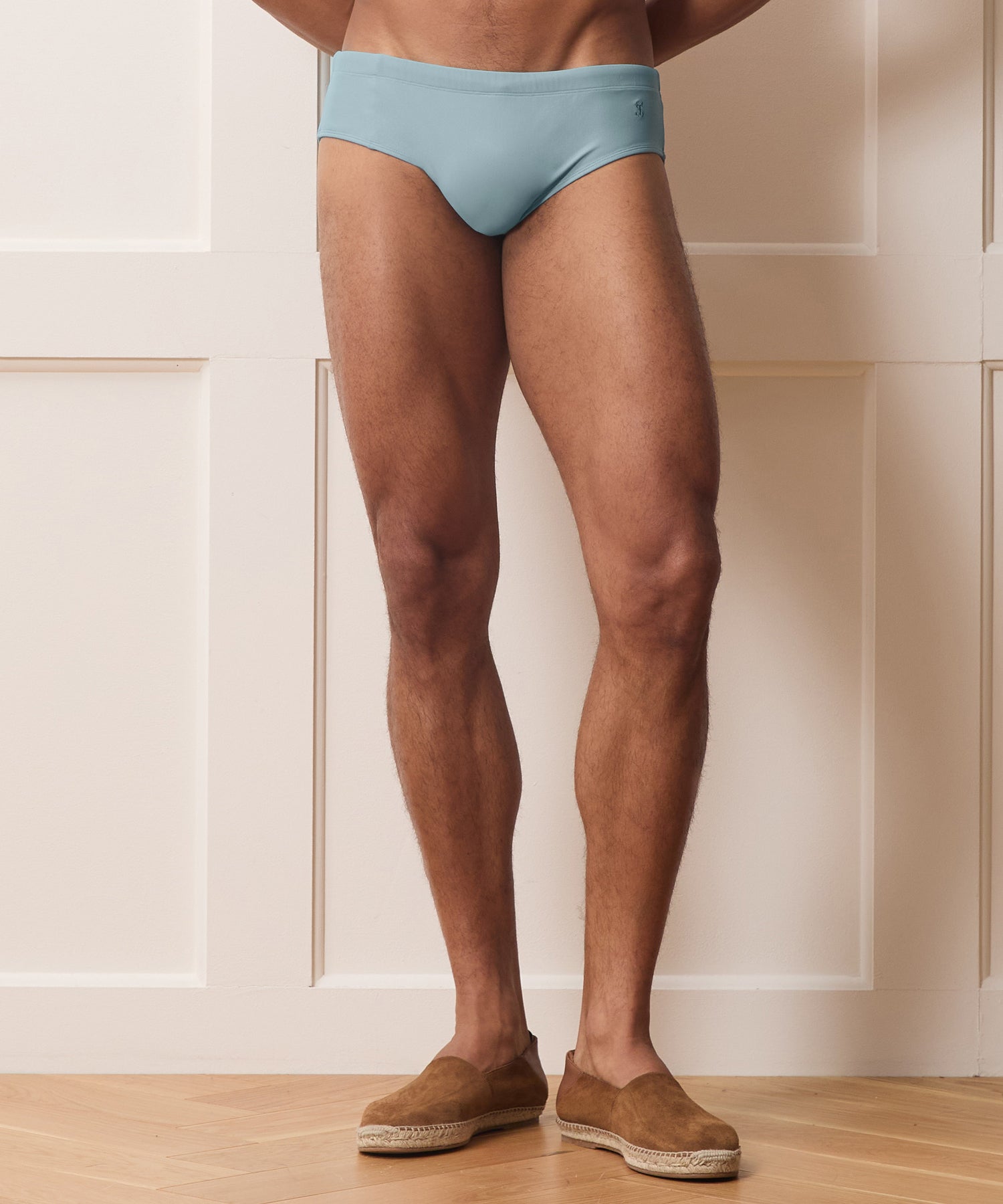 Todd Snyder Mykonos Swim Brief in Sky Blue Sky Blue