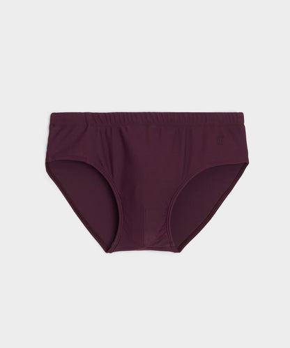 Todd Snyder Mykonos Swim Brief in Merlot Merlot