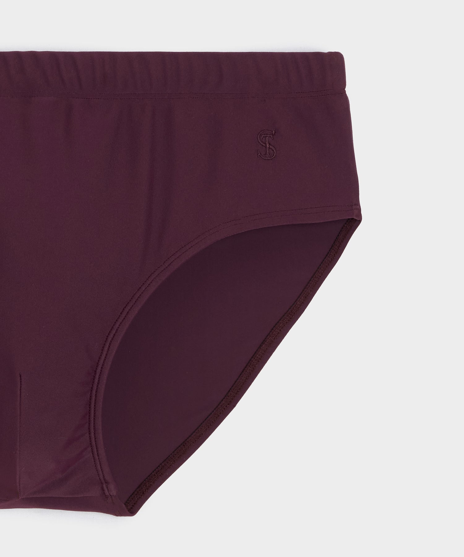 Todd Snyder Mykonos Swim Brief in Merlot Merlot