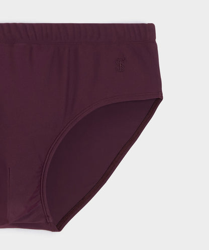 Todd Snyder Mykonos Swim Brief in Merlot Merlot