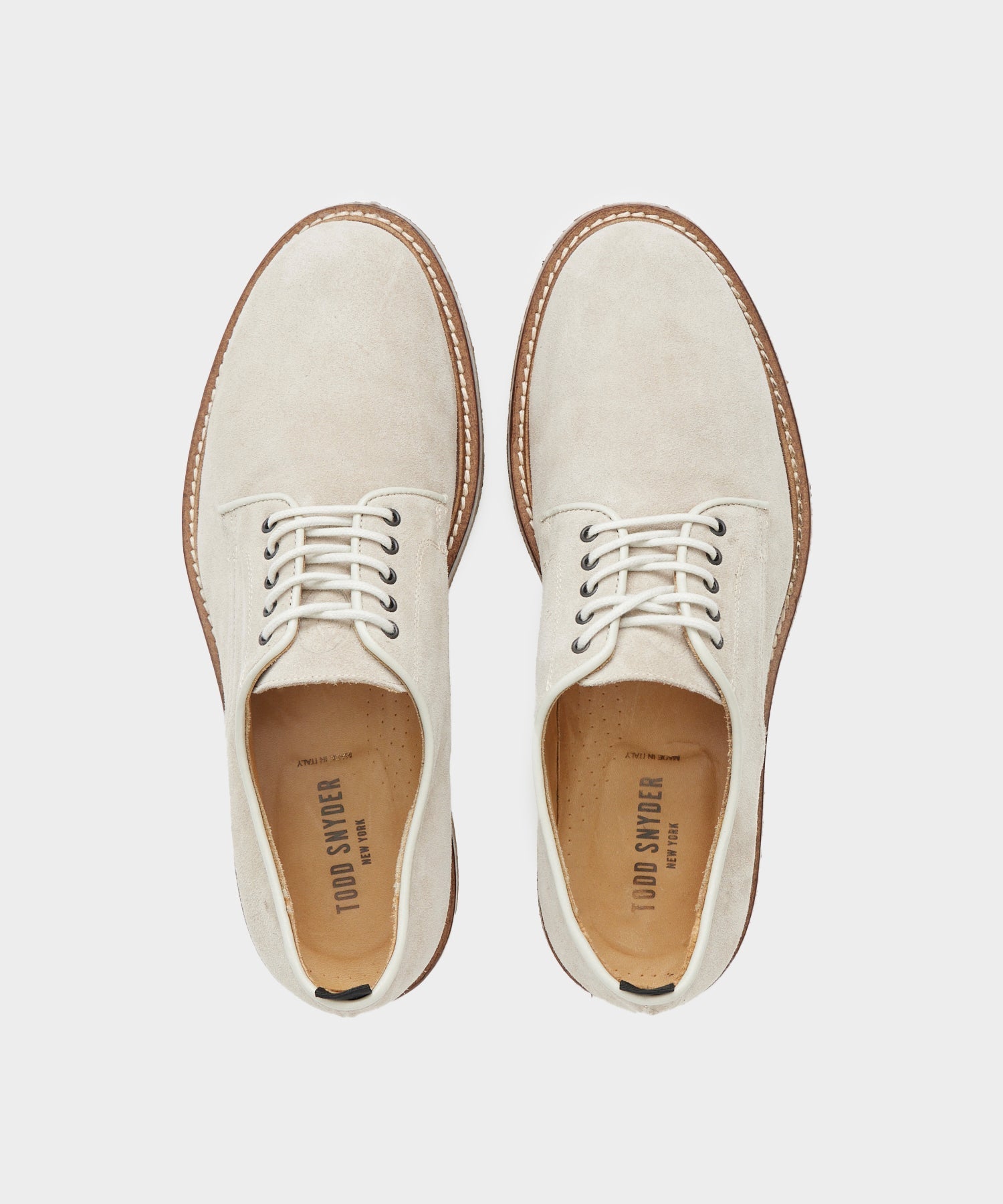 Todd Snyder Nomad Derby Shoe in Milkshake Taupe