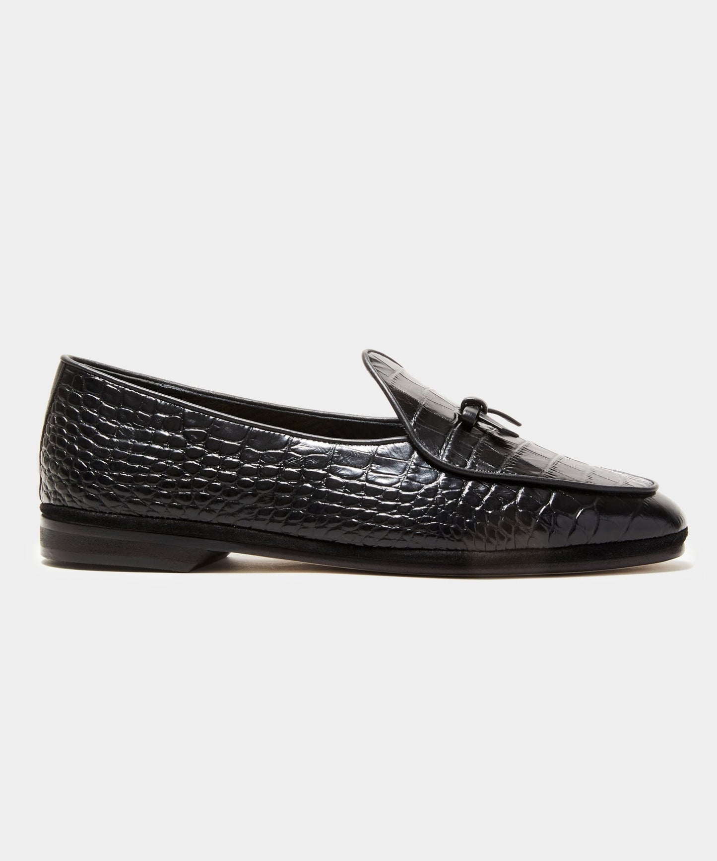 Todd Snyder Todd Snyder x Rubinacci Croc Marphy Loafer in Black BLACK