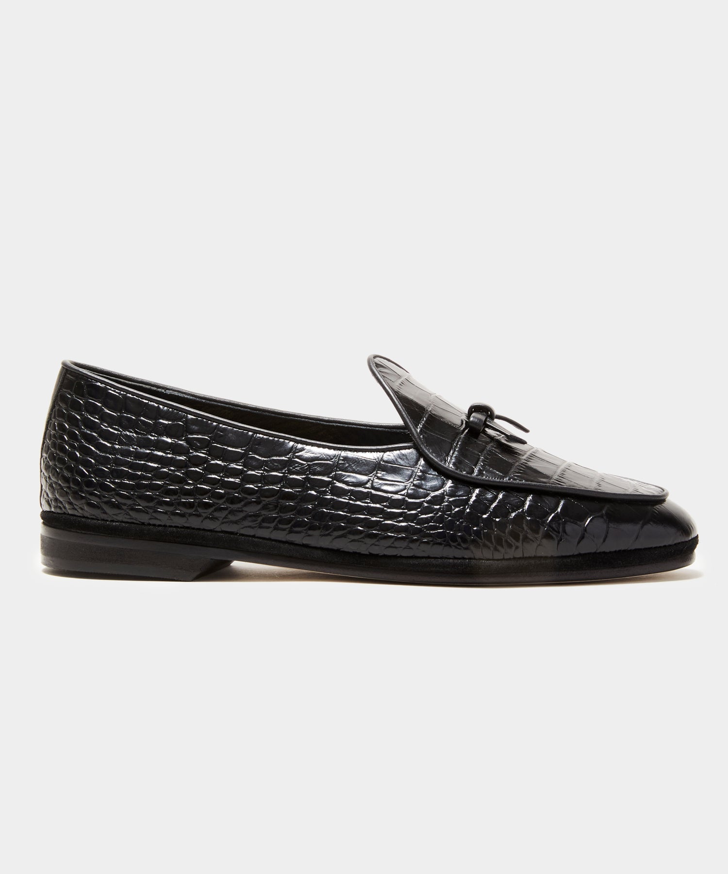 Todd Snyder Todd Snyder x Rubinacci Croc Marphy Loafer in Black BLACK