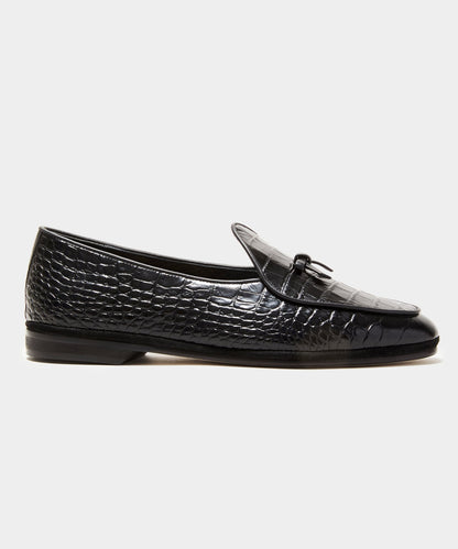 Todd Snyder Todd Snyder x Rubinacci Croc Marphy Loafer in Black BLACK