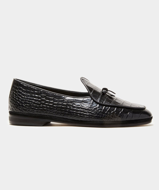 Todd Snyder Todd Snyder x Rubinacci Croc Marphy Loafer in Black BLACK