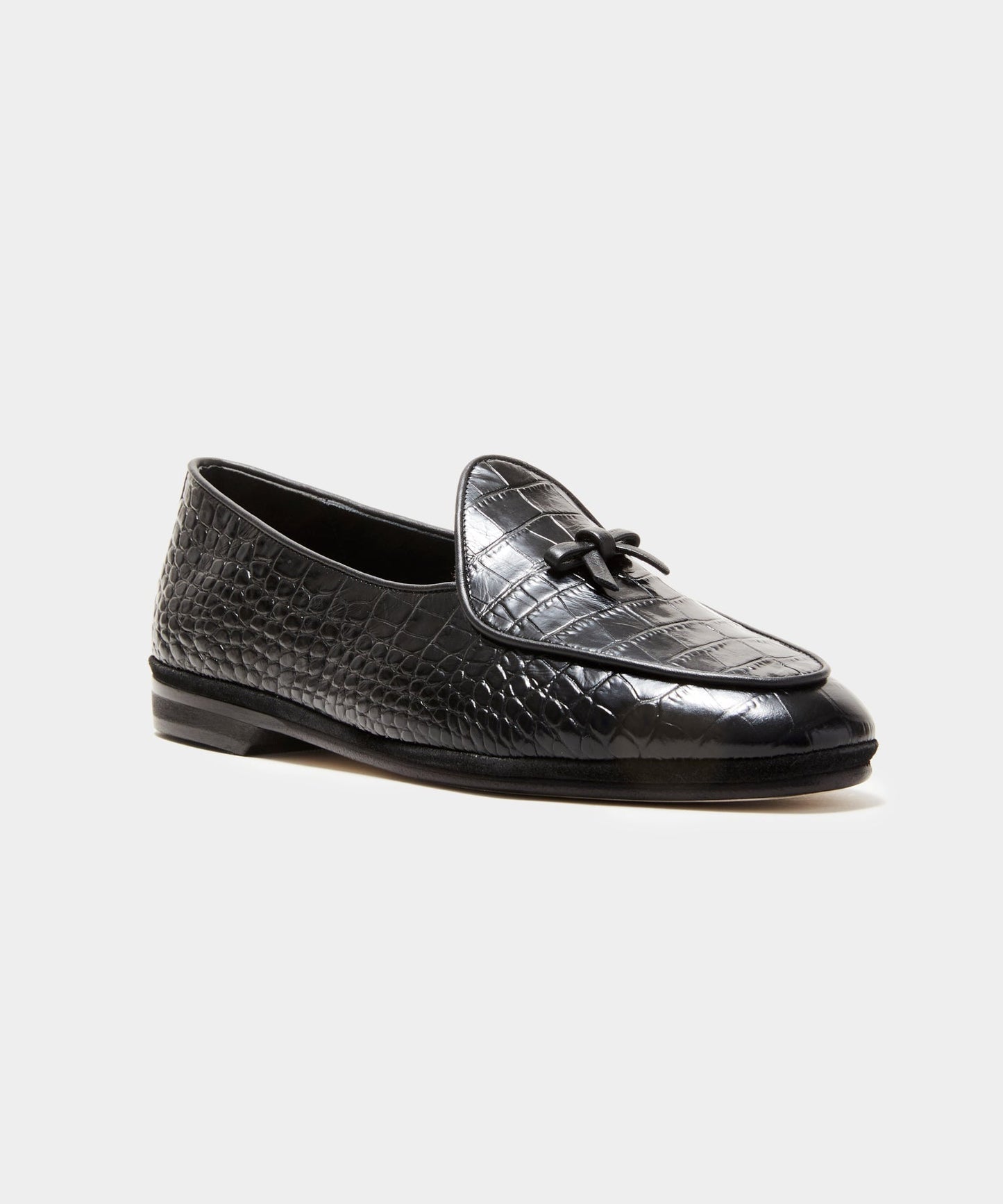 Todd Snyder Todd Snyder x Rubinacci Croc Marphy Loafer in Black BLACK