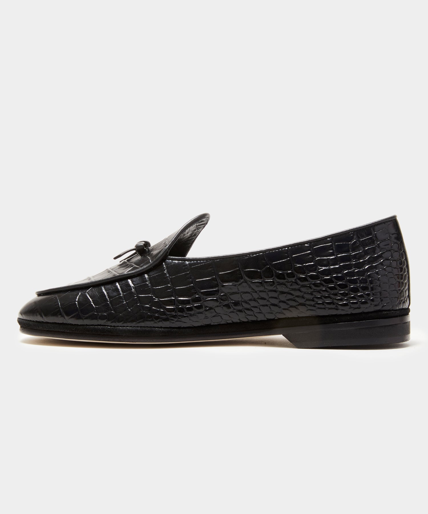 Todd Snyder Todd Snyder x Rubinacci Croc Marphy Loafer in Black BLACK