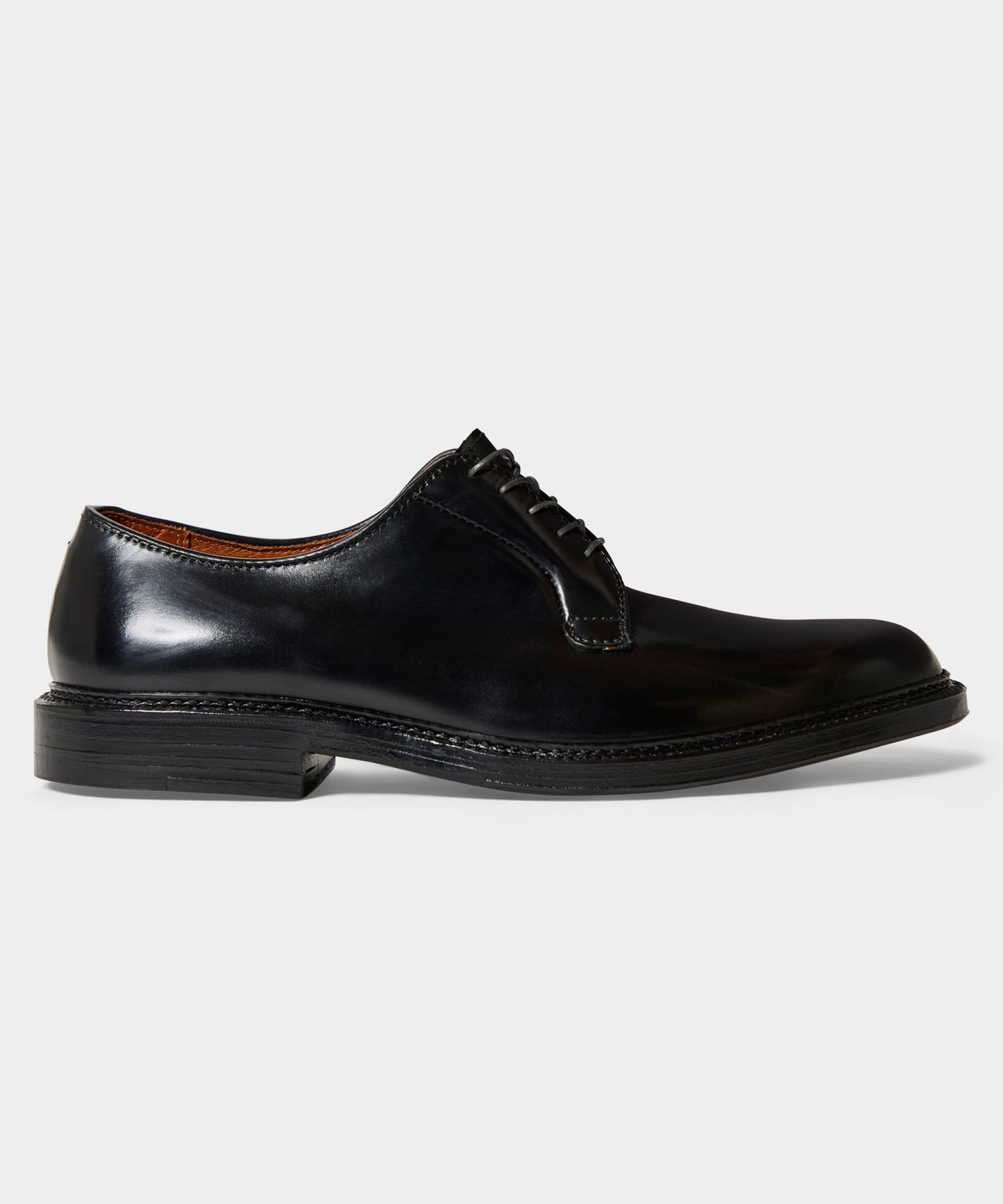 Todd Snyder Alden Cordovan Plain Toe Blucher in Black Black