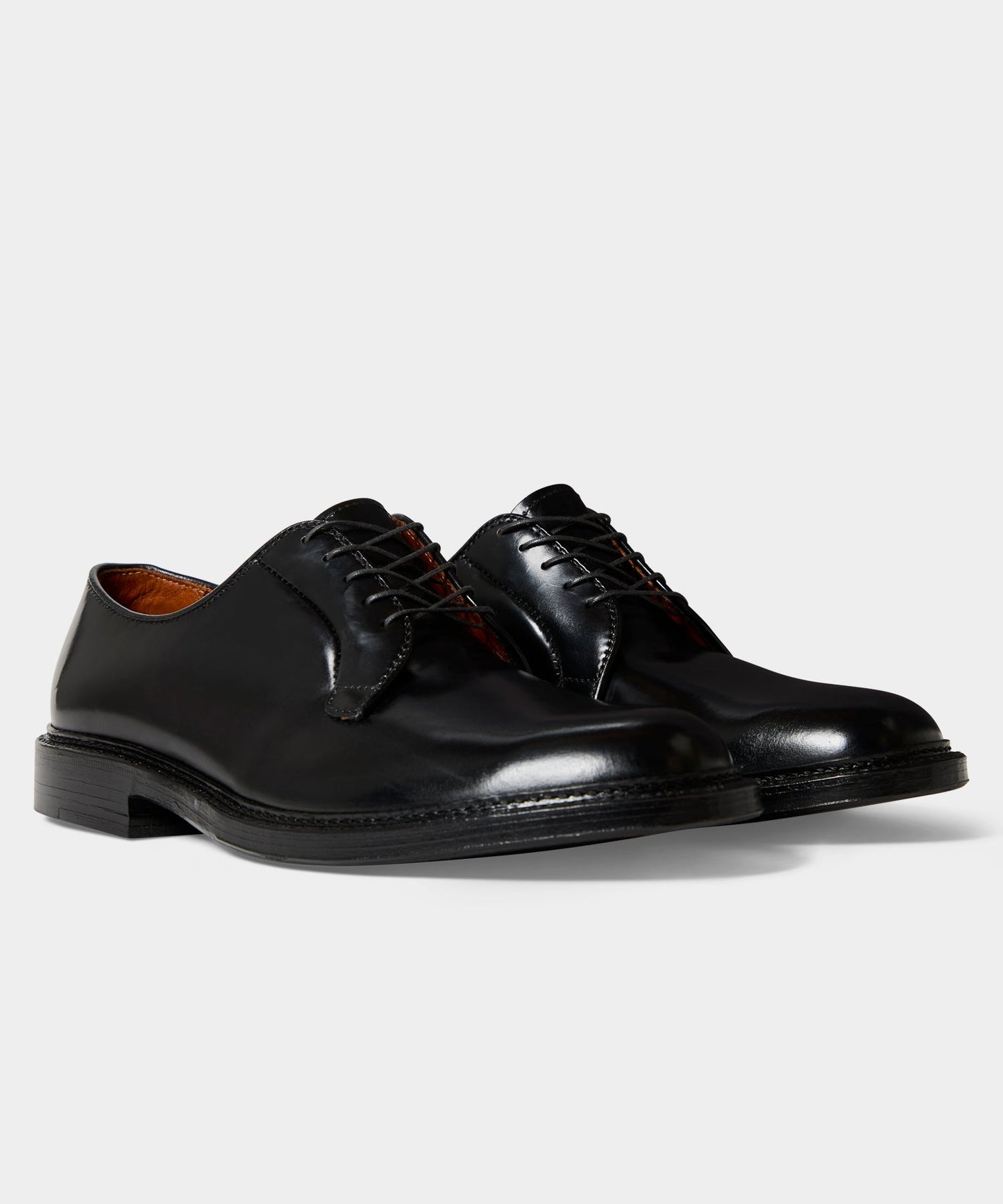 Todd Snyder Alden Cordovan Plain Toe Blucher in Black Black