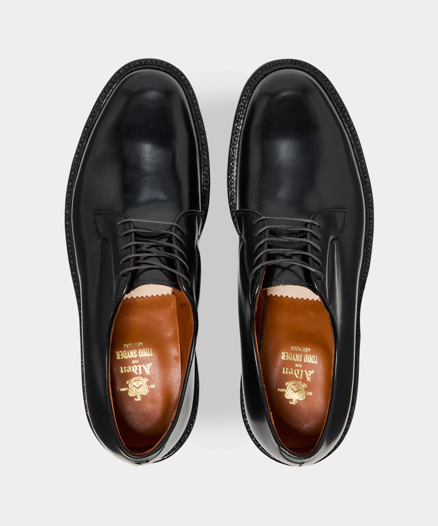 Todd Snyder Alden Cordovan Plain Toe Blucher in Black Black