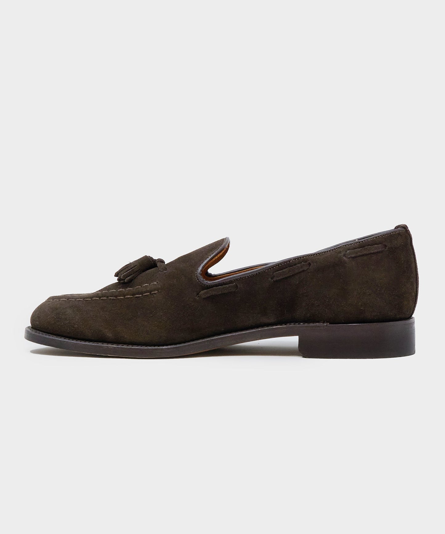 Todd Snyder Todd Snyder x Sanders Tassel Loafer in Brown Suede Brown