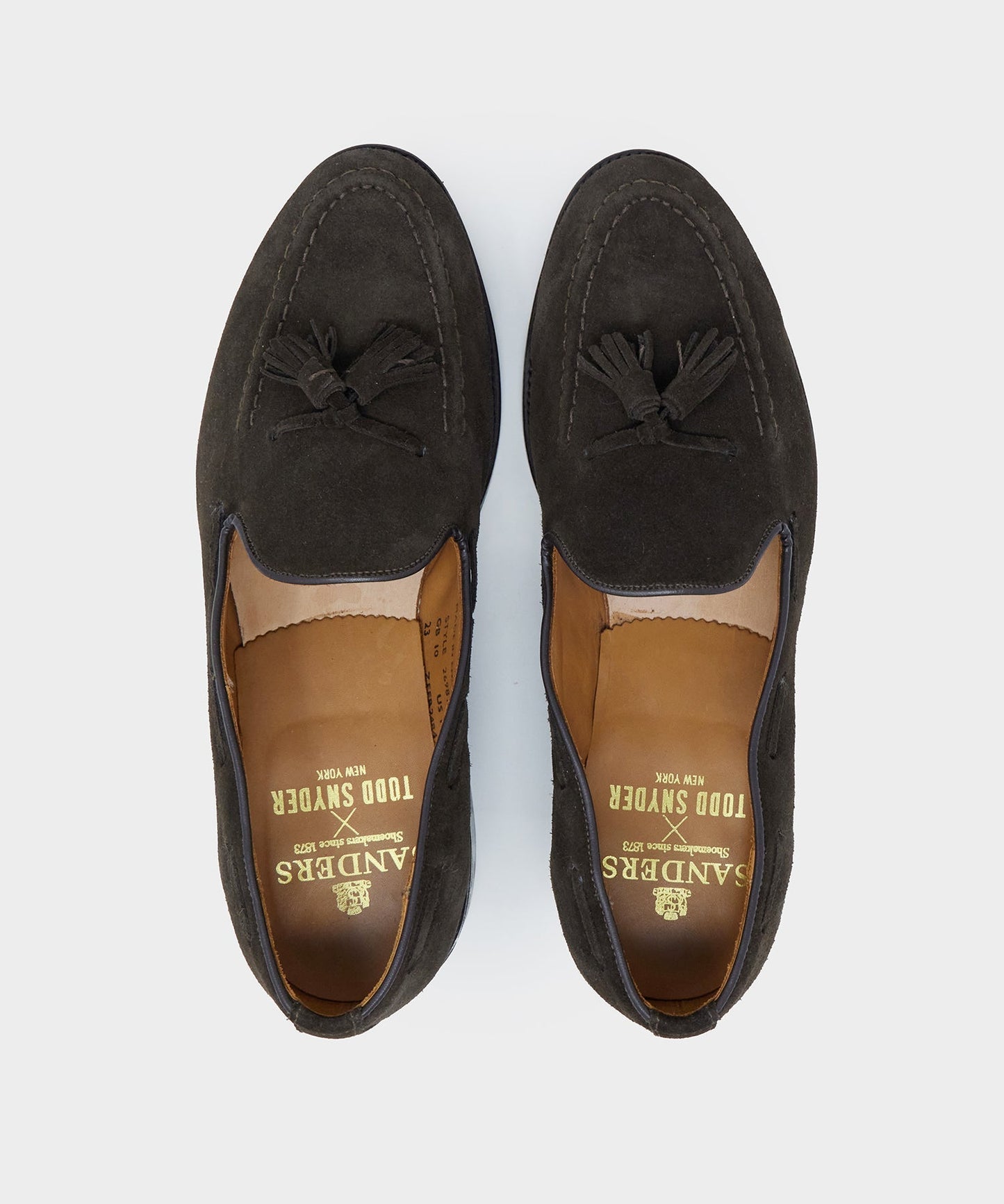 Todd Snyder Todd Snyder x Sanders Tassel Loafer in Brown Suede Brown