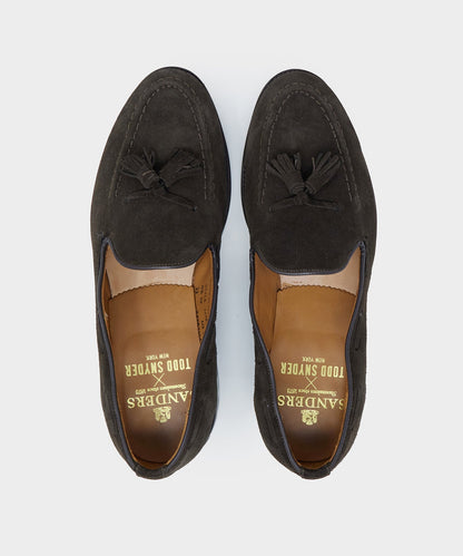 Todd Snyder Todd Snyder x Sanders Tassel Loafer in Brown Suede Brown