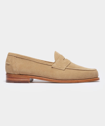 Todd Snyder Todd Snyder x Sanders Edwin Loafer in Milkshake Suede Tan
