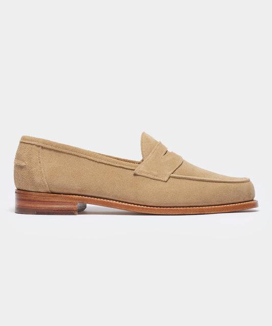 Todd Snyder Todd Snyder x Sanders Edwin Loafer in Milkshake Suede Tan