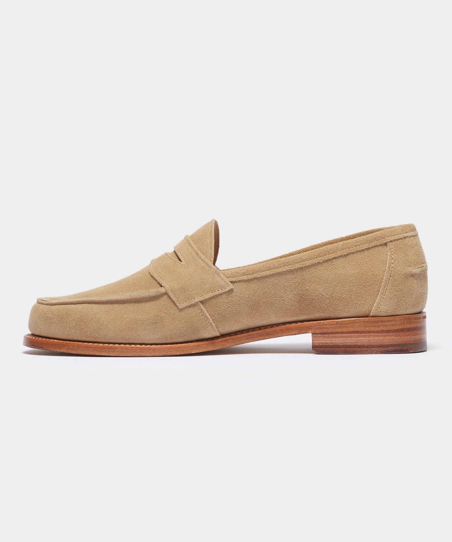 Todd Snyder Todd Snyder x Sanders Edwin Loafer in Milkshake Suede Tan