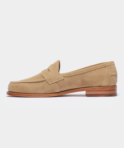 Todd Snyder Todd Snyder x Sanders Edwin Loafer in Milkshake Suede Tan