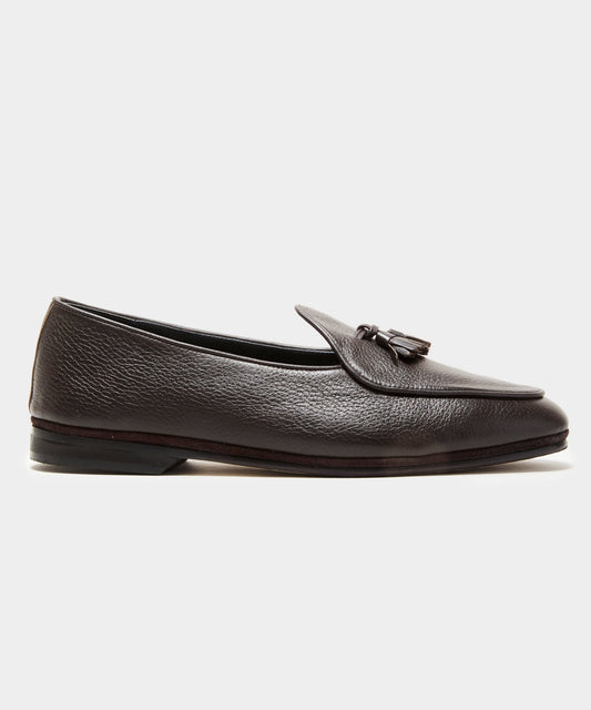 Todd Snyder Todd Snyder x Rubinacci Deer Leather Marphy Loafer in Brown Dark Brown