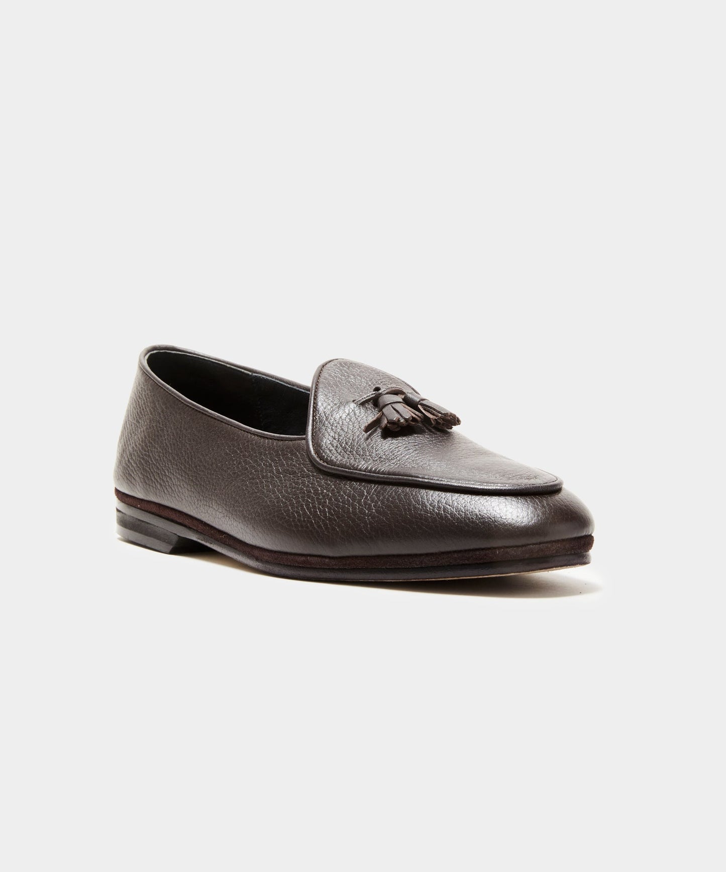 Todd Snyder Todd Snyder x Rubinacci Deer Leather Marphy Loafer in Brown Dark Brown