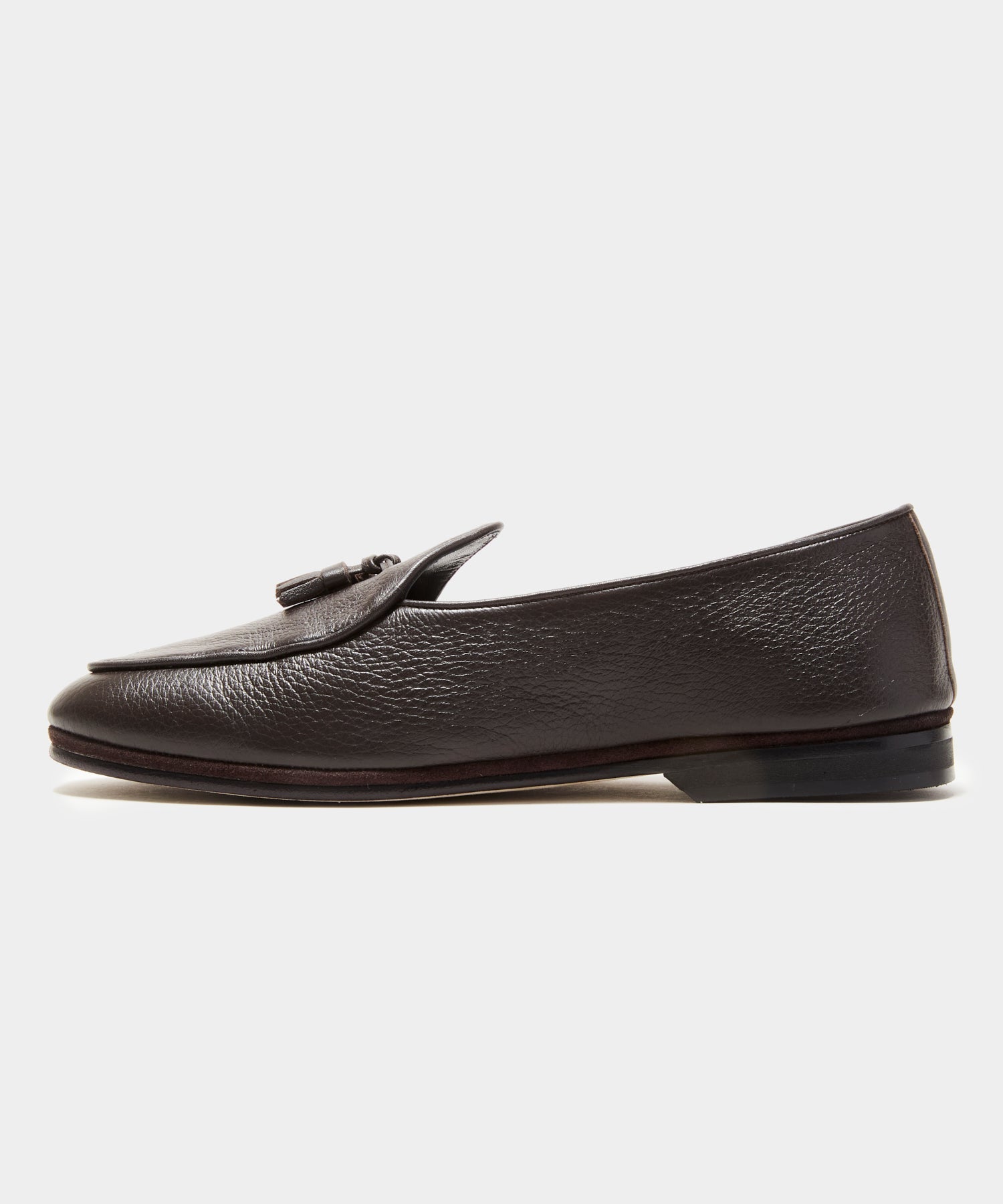 Todd Snyder Todd Snyder x Rubinacci Deer Leather Marphy Loafer in Brown Dark Brown