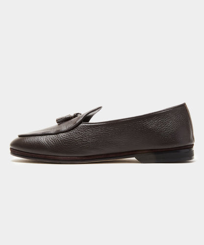 Todd Snyder Todd Snyder x Rubinacci Deer Leather Marphy Loafer in Brown Dark Brown