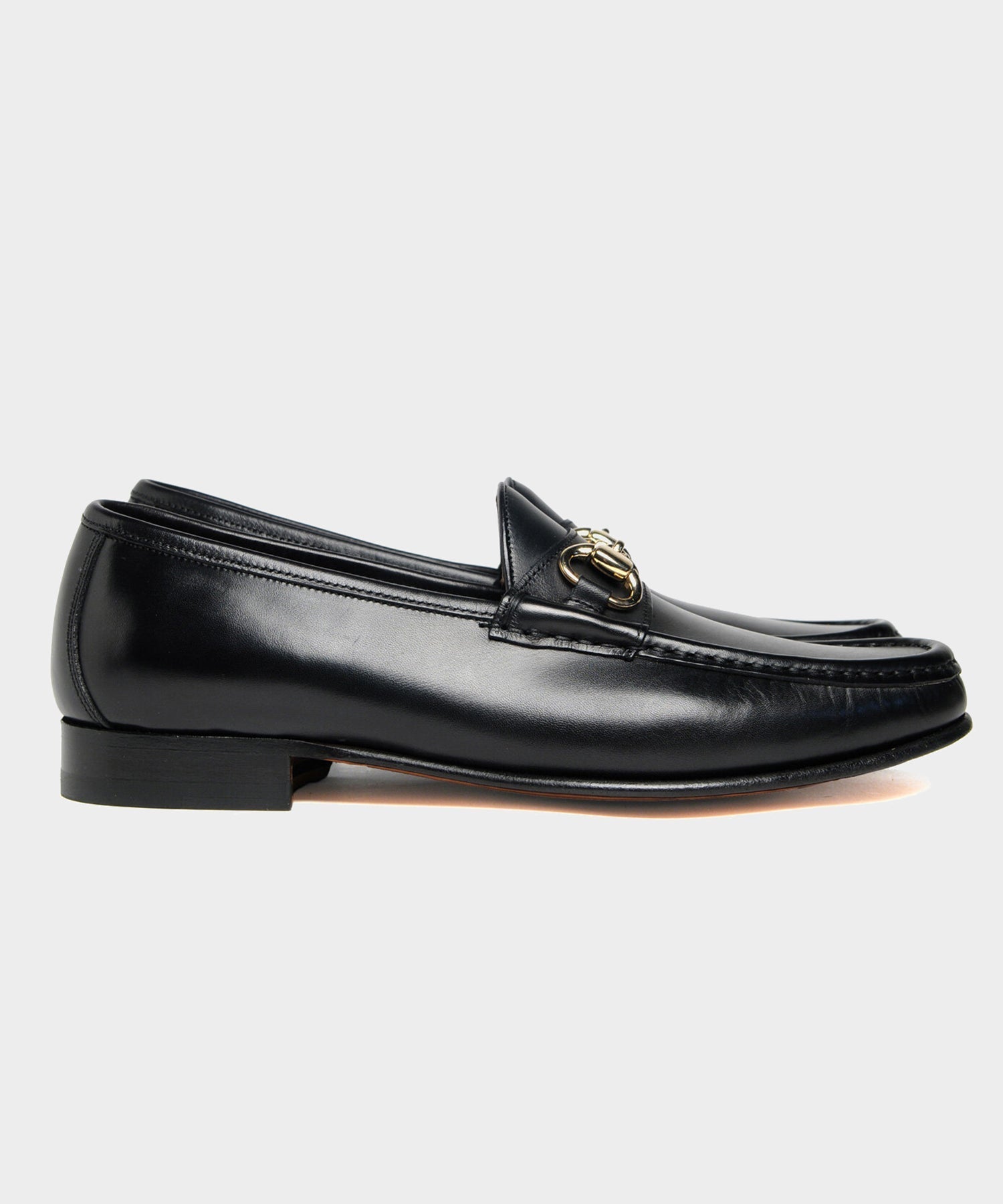Todd Snyder Yuketen Moc Ischia Horsebit Leather Loafer in Black Black