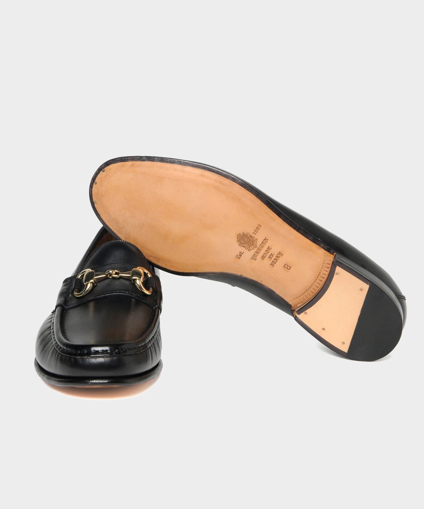 Todd Snyder Yuketen Moc Ischia Horsebit Leather Loafer in Black Black