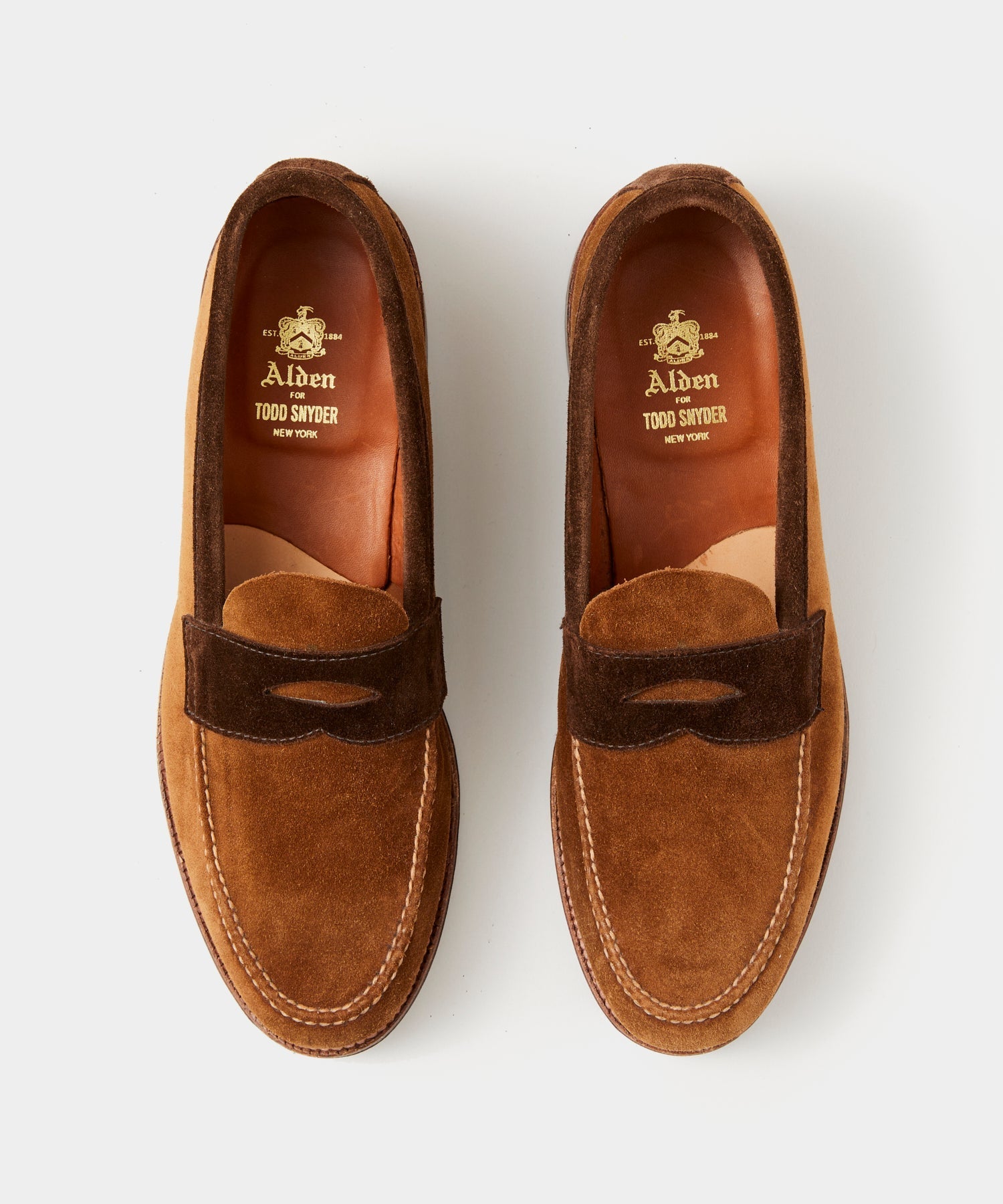 Todd Snyder Todd Snyder x Alden Two-Tone Penny Loafer in Snuff Snuff