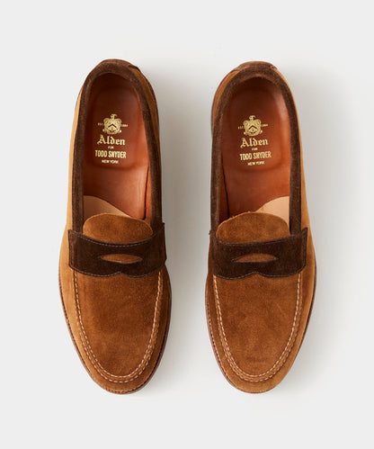 Todd Snyder Todd Snyder x Alden Two-Tone Penny Loafer in Snuff Snuff
